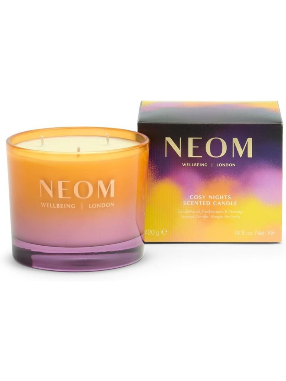Cozy Nights 3-Wick Candle | Sandalwood, Frankincense & Nutmeg | Natural Wax